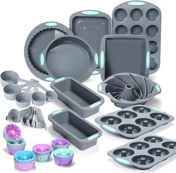 Premium Silicone Bakeware Set Nonstick Pans And Molds