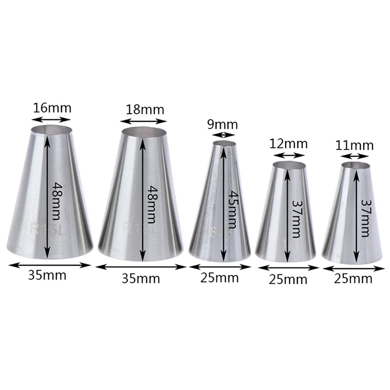 Cake Tools Decorating Tip Stainless Steel Piping Nozzles