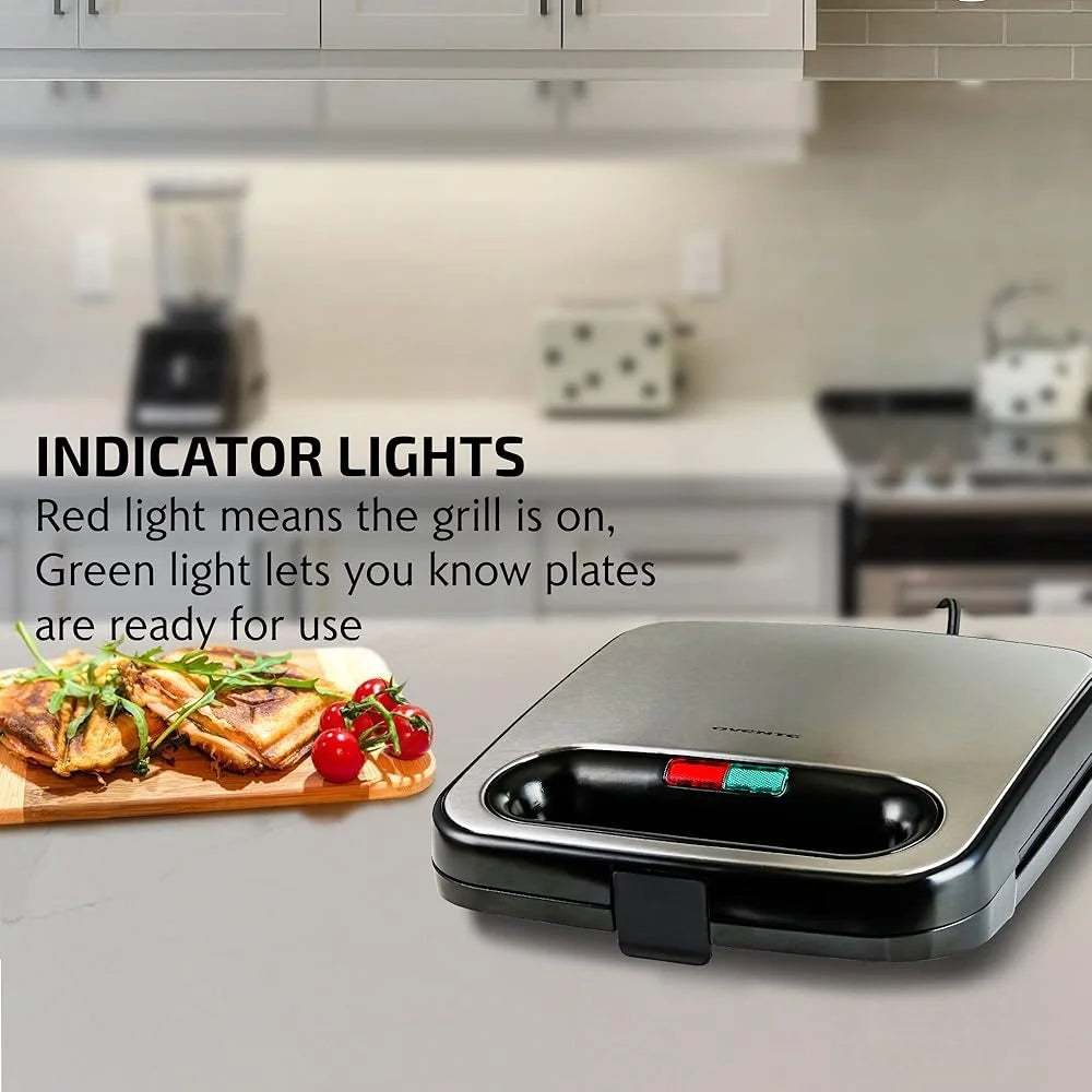 XMSJ Electric Sandwich Maker With Nonstick Plates Clean