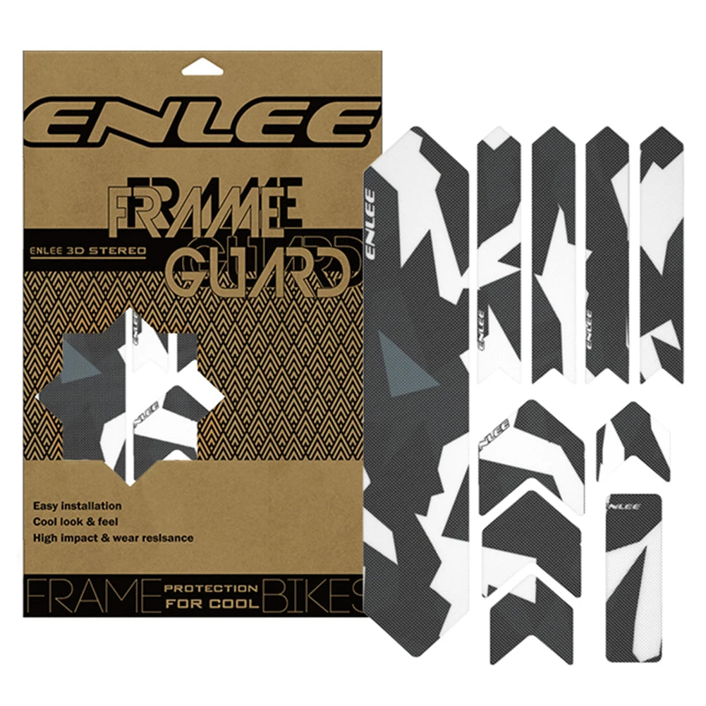 Enlee 3D Front Fork Bike Frame Protector Sticker Guard