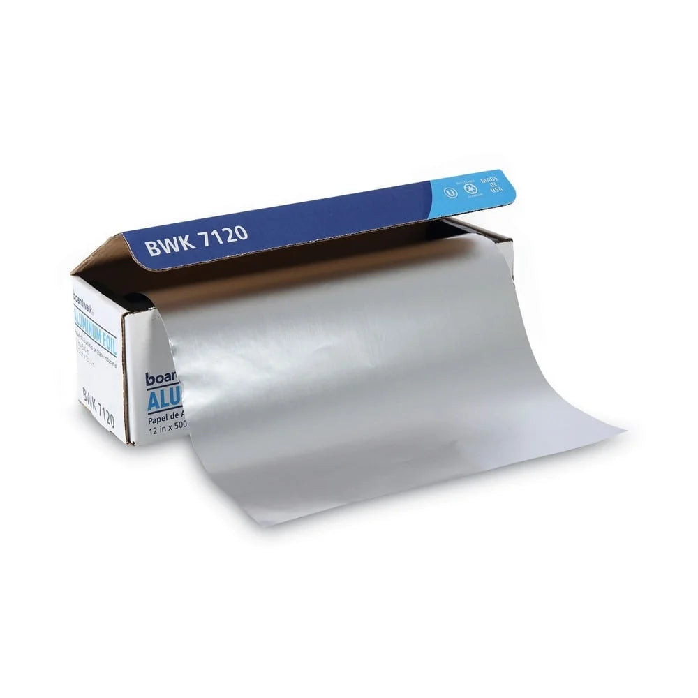 Heavy Duty Aluminum Foil Roll 12 Inch 500 Feet Strong Durable Food Wrap Baking Freezing Wrapping with Cutting Edge