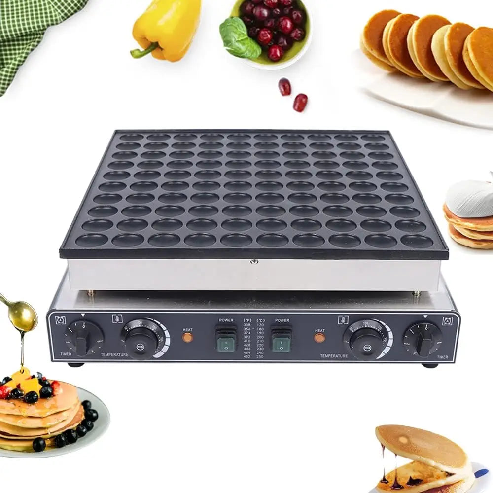 Iosn Mini Dutch Pancake Maker Waffle Iron Nonstick 110V