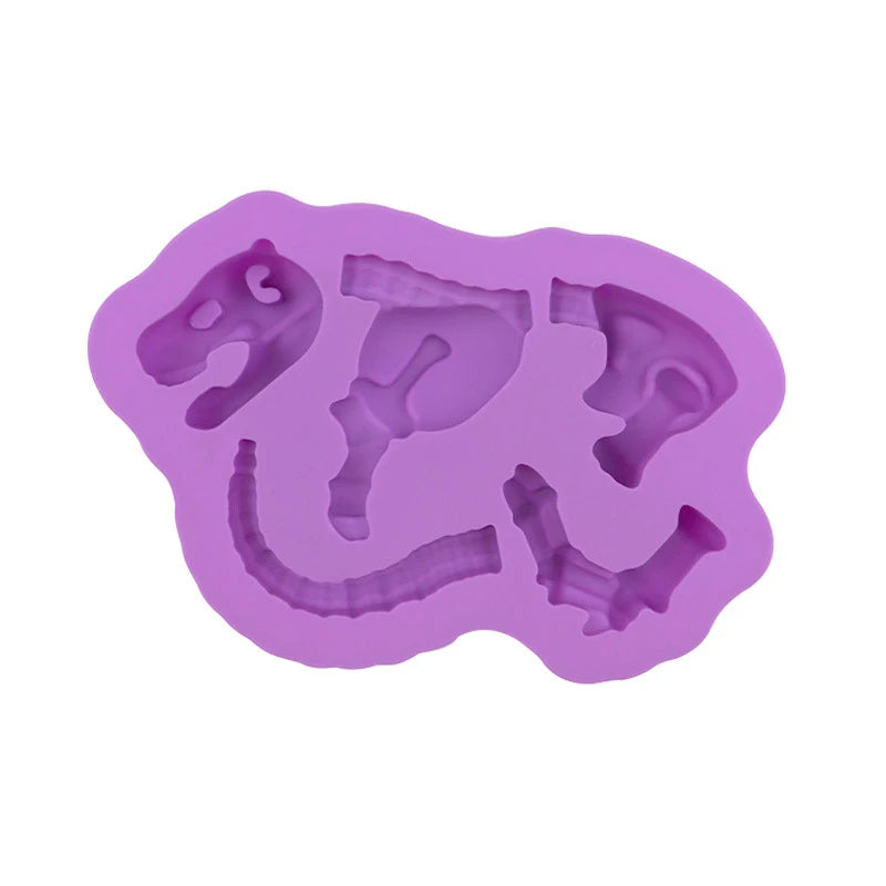 Cake Tools Dinosaur Silicone Mold Dino Fossil Skeleton