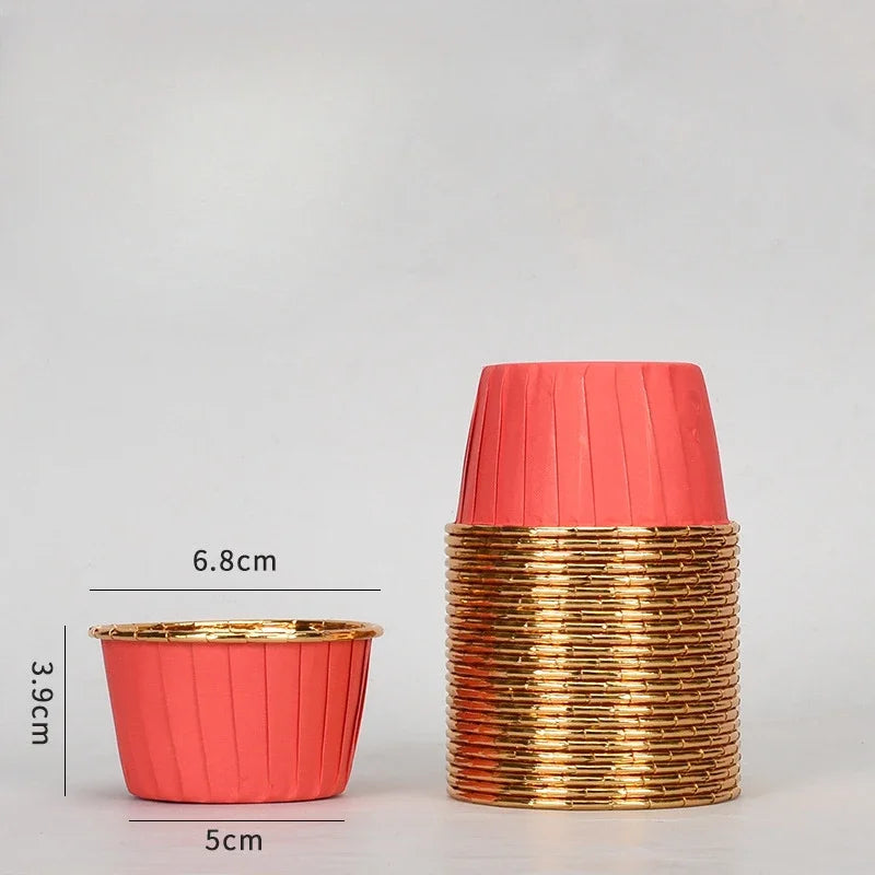 Dessert Tools Party Wrappers Muffin Cupcake Liners 50 Pack