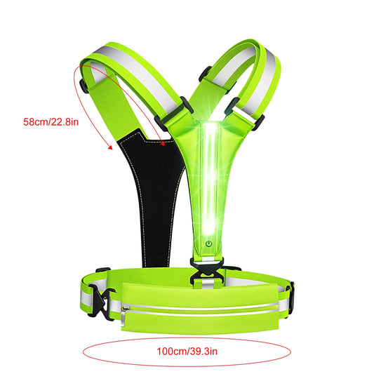 Guangdong Running Light Vest USB Reflective Gear For Runners