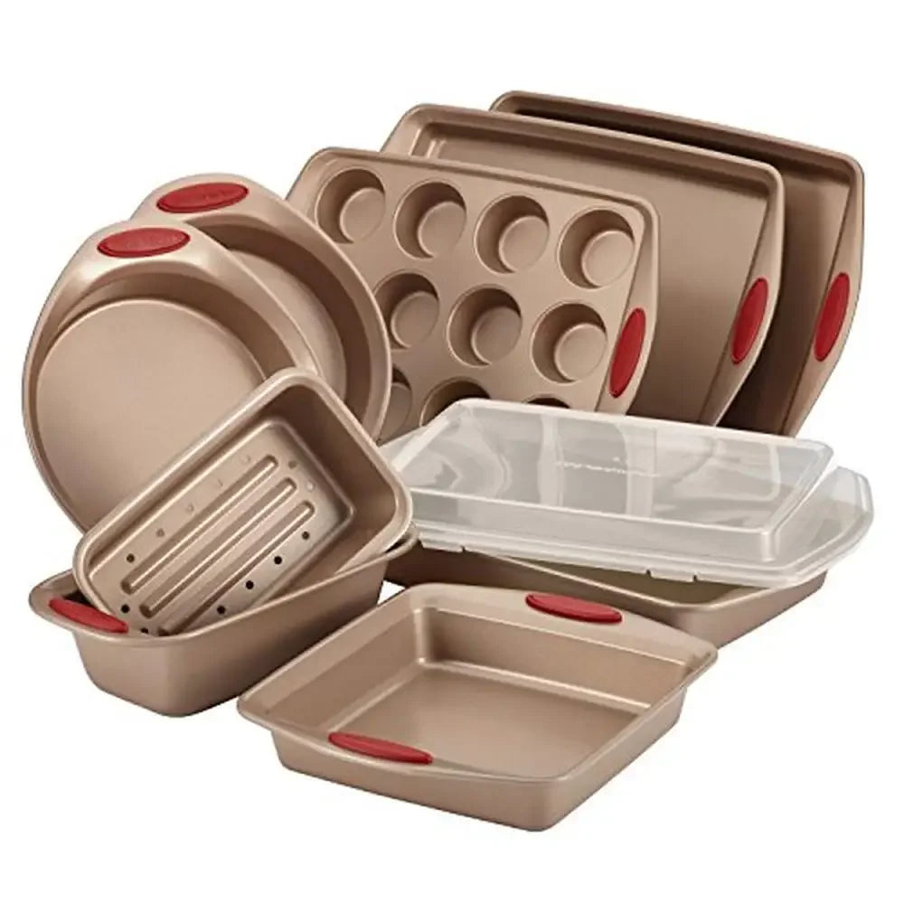 XMSJ 10 Piece Nonstick Bakeware And Cookware Set Premium