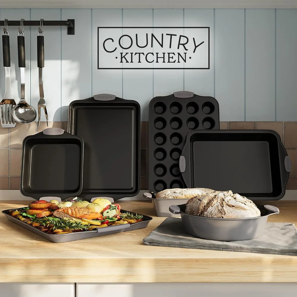 Nonstick Stackable Bakeware Set Heavy Duty Easy Release