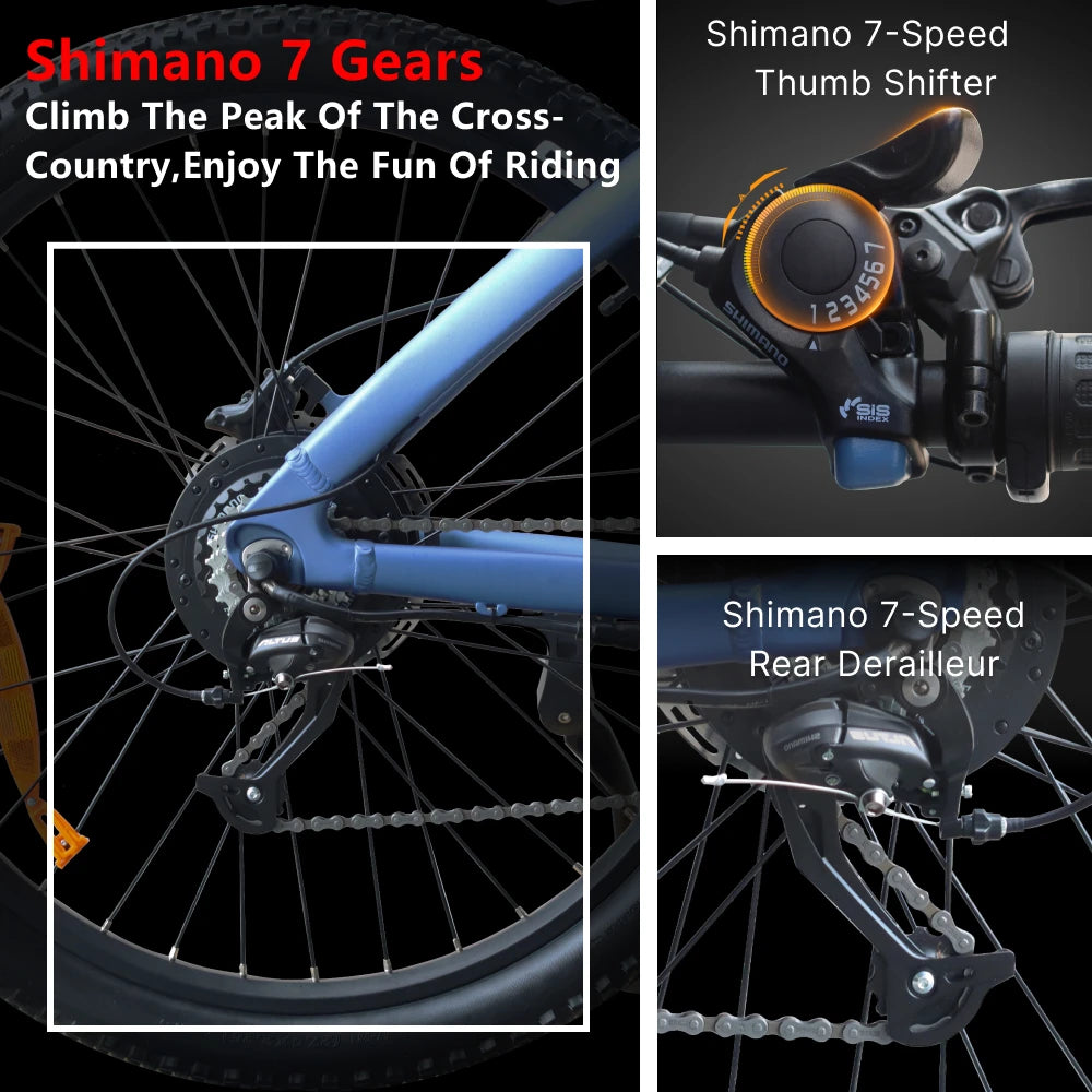 HX Q5 2000W Electric Mountain Bike 48V 20Ah Off Road