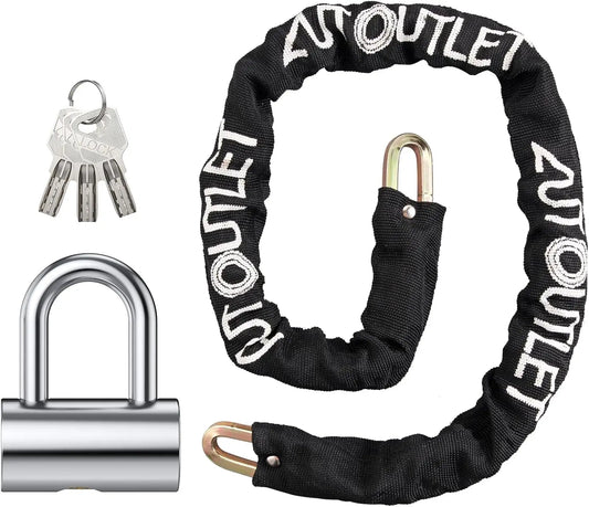 Autoutlet U Lock Chain For Motorcycle And Bicycle Security