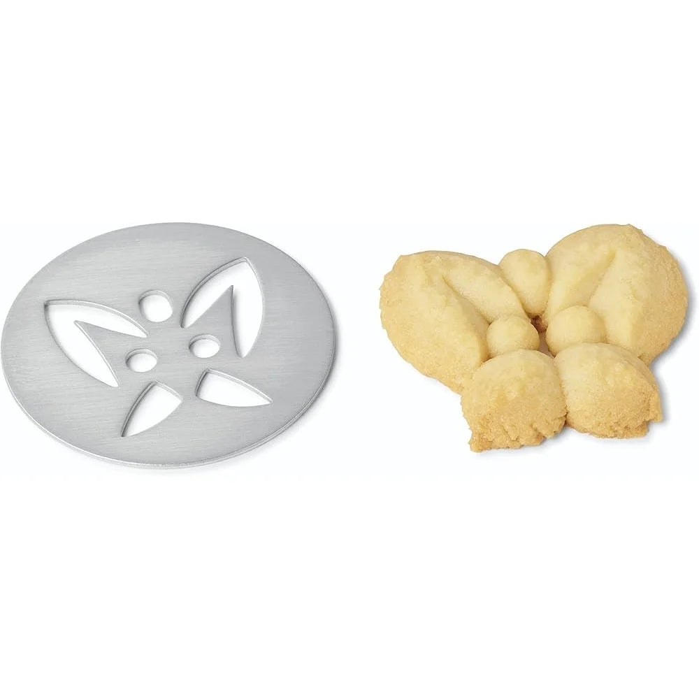 XMSJ Cookie Press Kit 14 Disks 6 Tips Dishwasher Safe