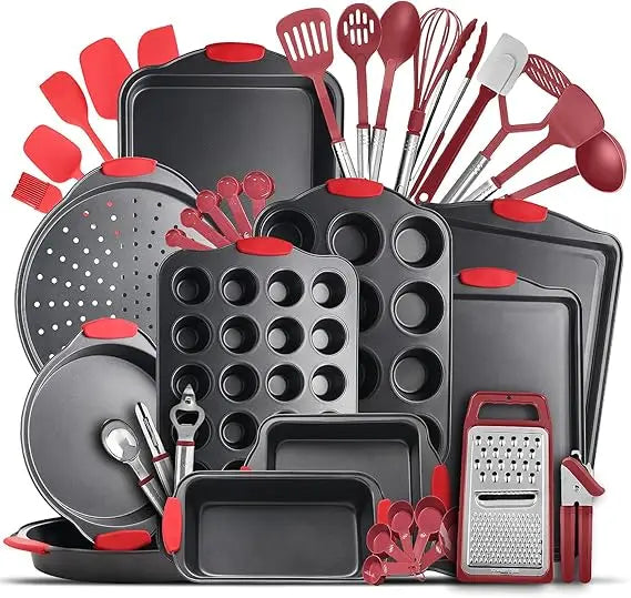 15 Piece Nonstick Bakeware Set BPA Free Steel Oven Safe