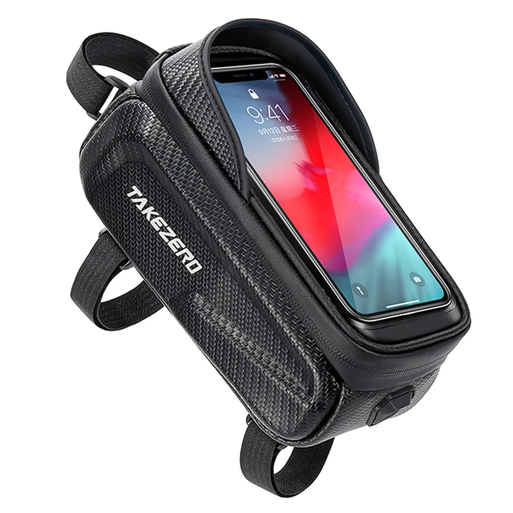 Function Waterproof Hard Shell Bicycle Bag Phone Holder