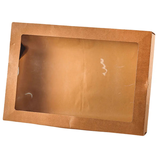 2Pcs Picnic Bakery Boxes Disposable Fried Chicken Paper Box Picnic Food Container Birthday Party Supplies