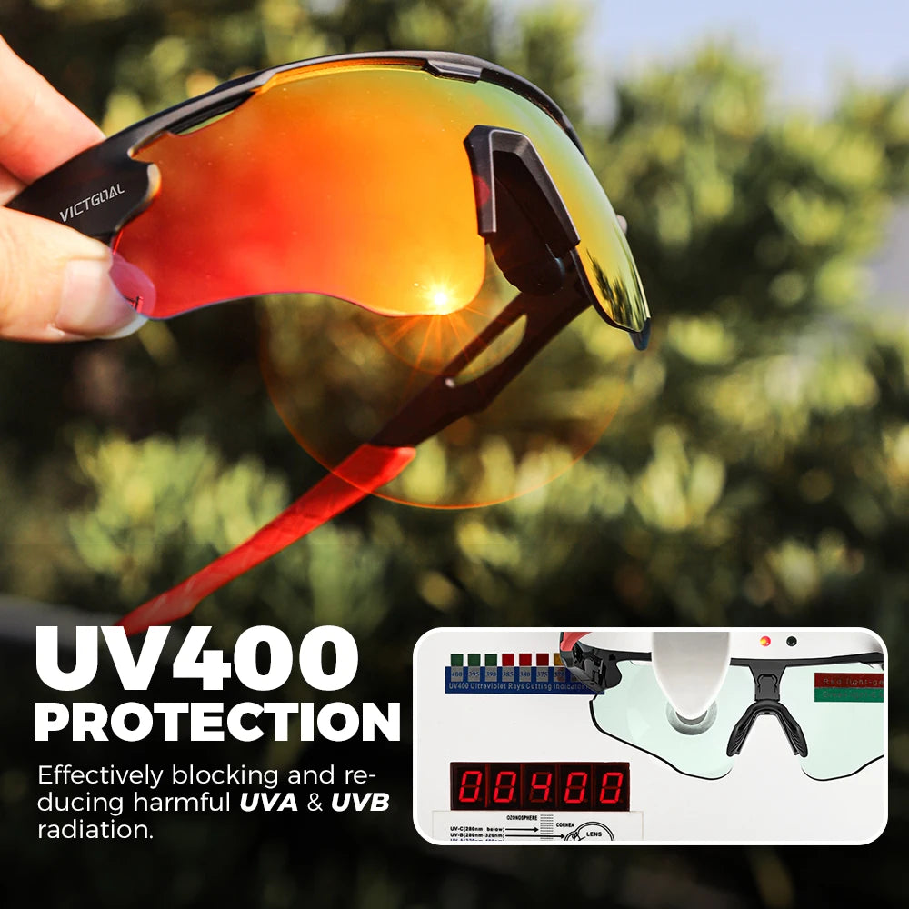 VICTGOAL Photochromic Sports Sunglasses Unisex UV400