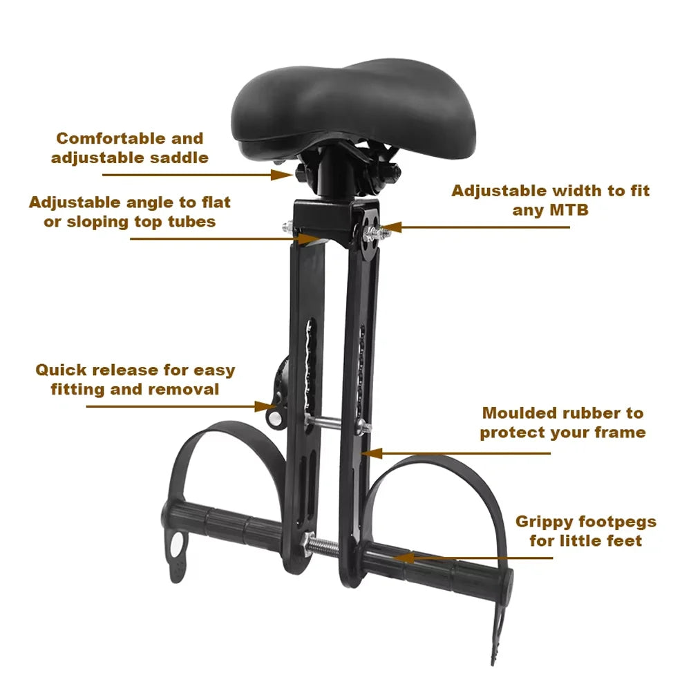 WALGUN Child Seat Handle For Front Frame Mount Bike Seat