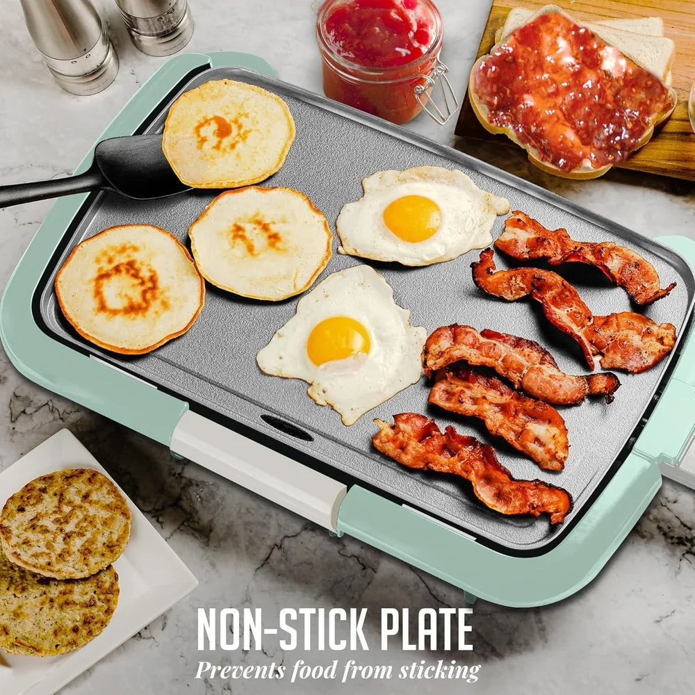 XMSJ Griddle Nonstick Surface With Adjustable Thermostat