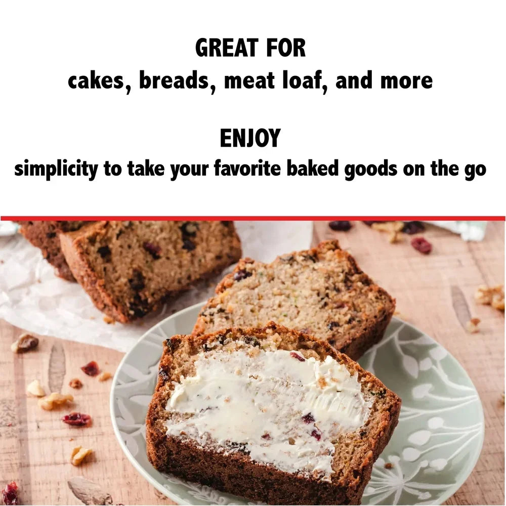 9 Pack Disposable Aluminum Mini Loaf Pans Easy Clean Baking Cakes Bread Meatloaf Eco-Friendly Kitchen Bakeware 90317