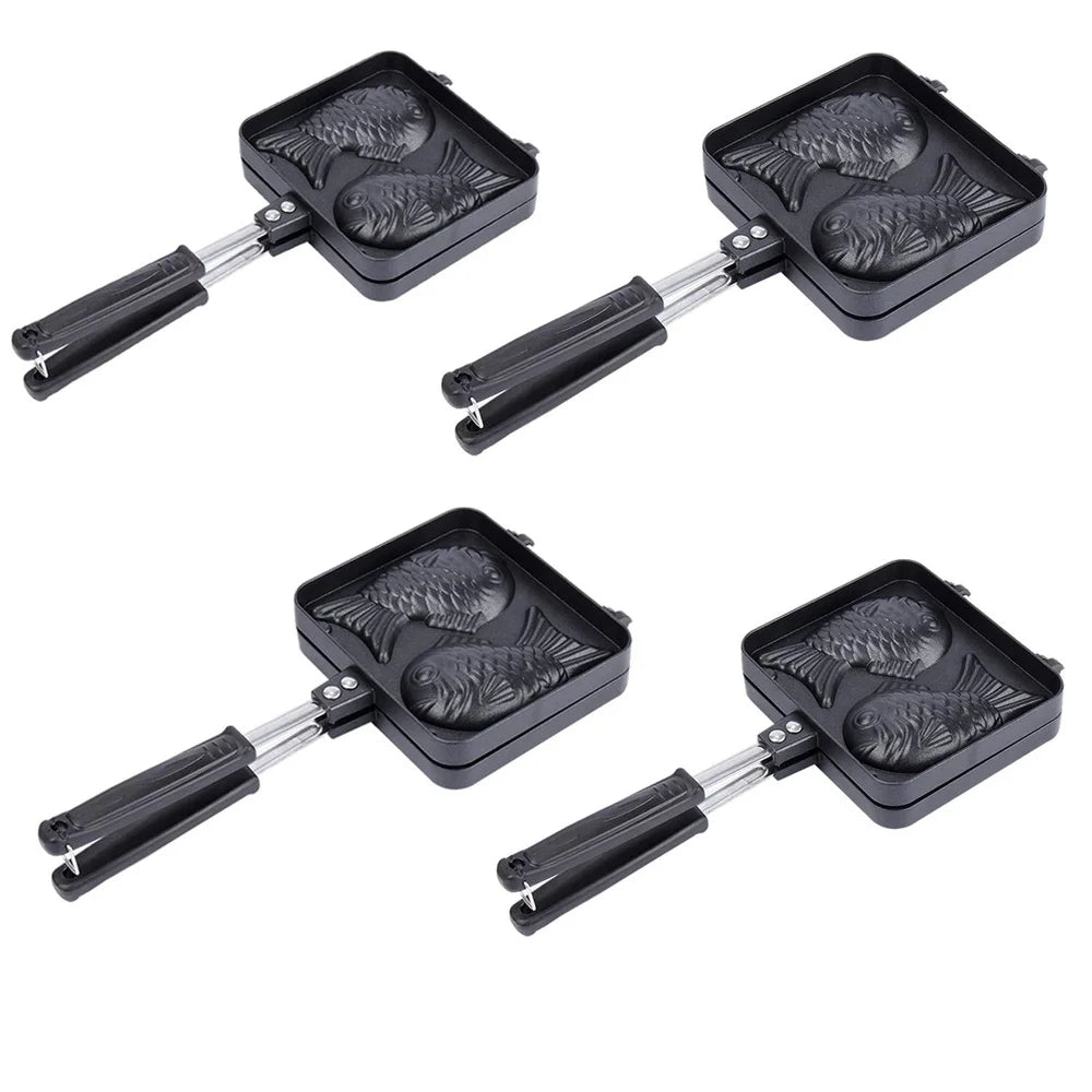 Feature Japanese Fish Shaped Cake Waffle Maker Set 4