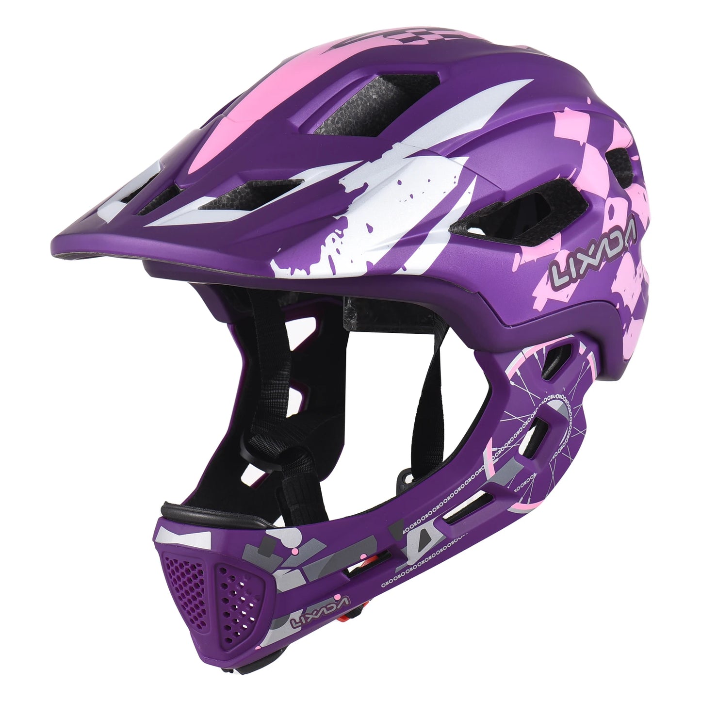 Hign-concerned Kids Cycling Helmet Detachable Full Face