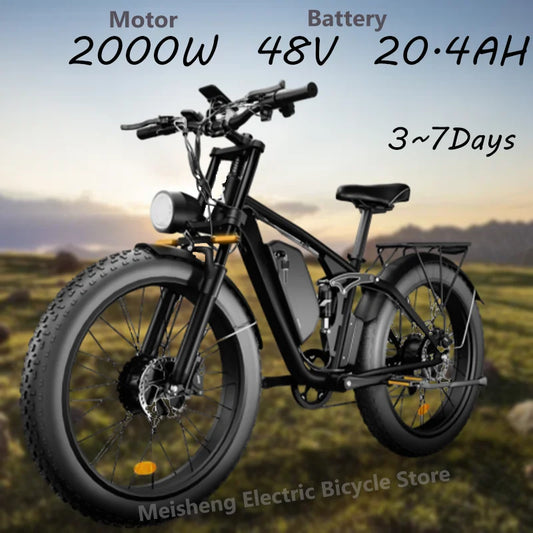 S1 2000W 48V Ebike Electric Bicycle With Hydraulic Brakes
