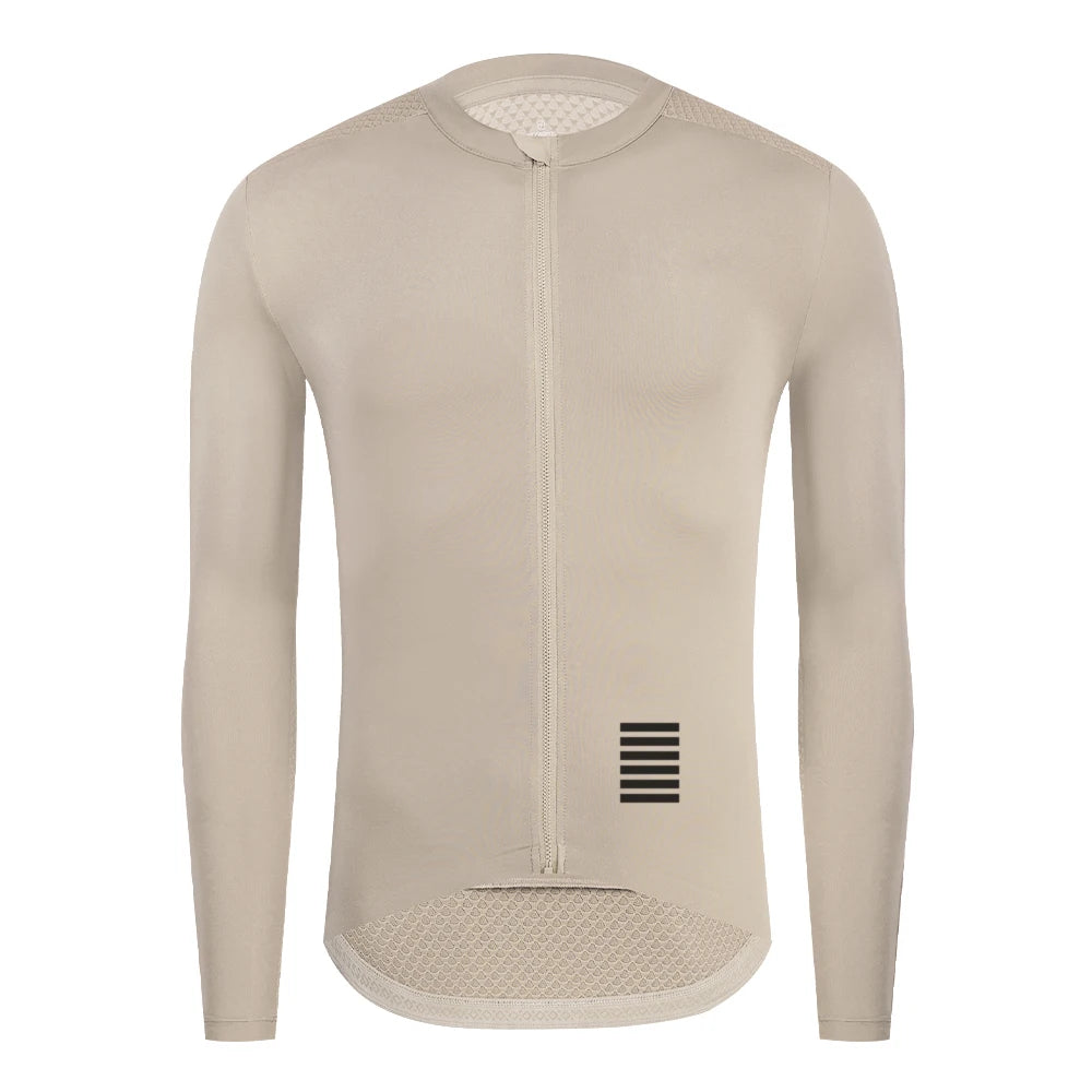 YKYWBIKE Mens Long Sleeve Cycling Jersey Pro Team Jersey