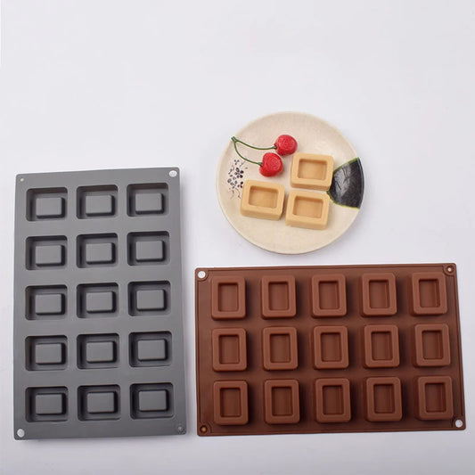 Hign-Concerned Square Donut Silicone Mold Chocolate Cakes