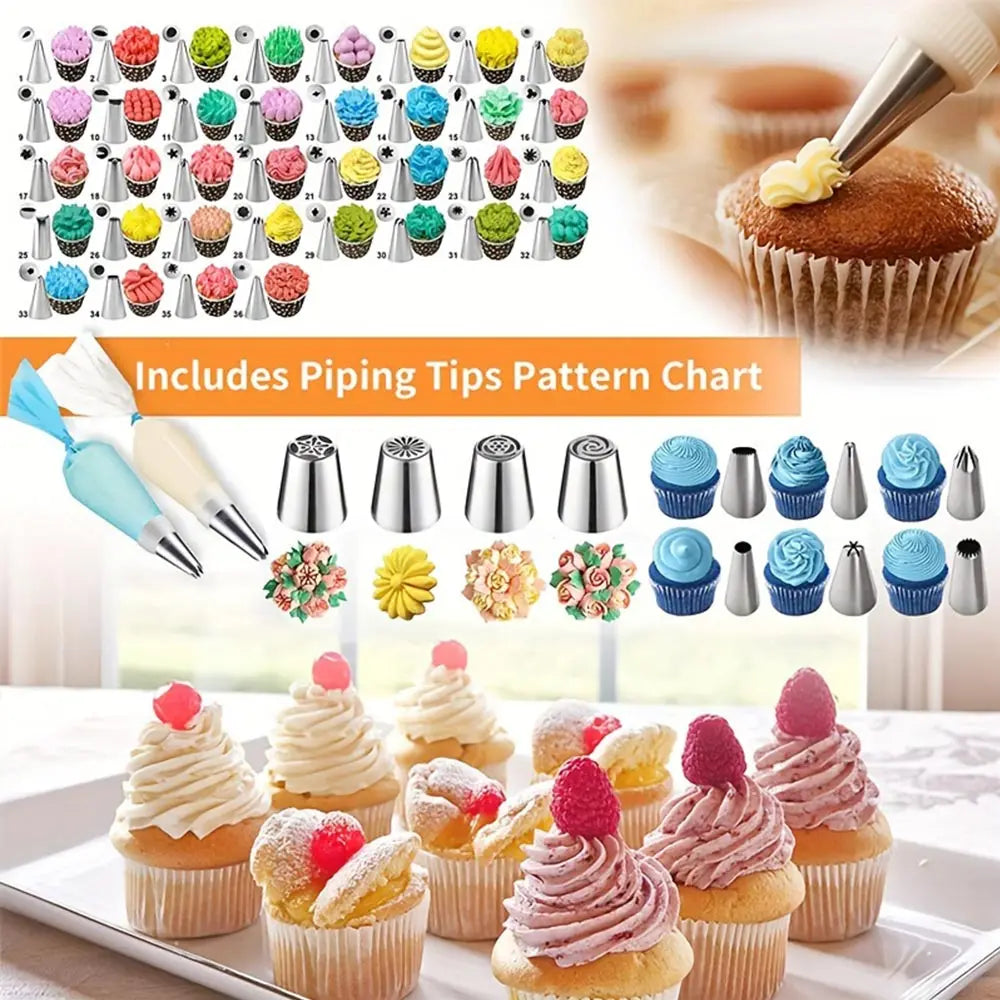 Feature 236Pcs Piping Set Cake Decorating Tools Kit