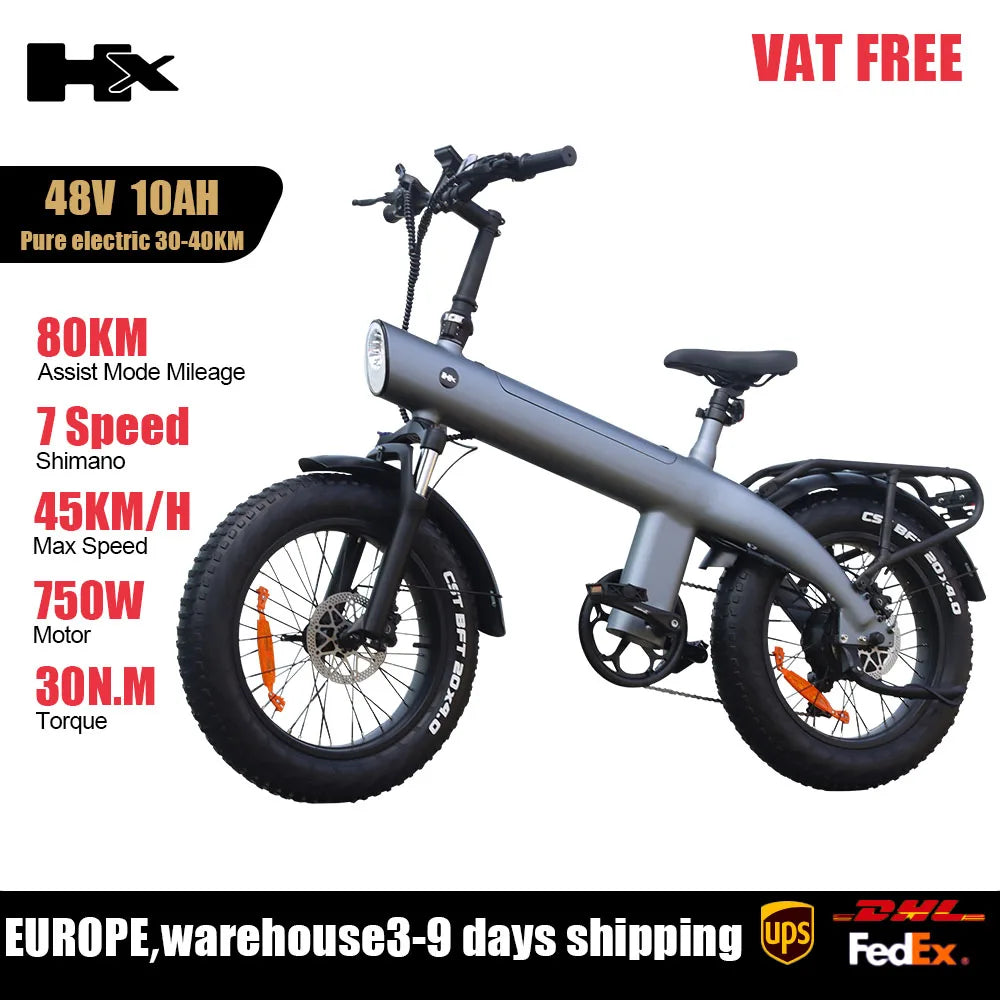Huanci HX Q3 2000W Electric Fat Tire Ebike 48V 20Ah