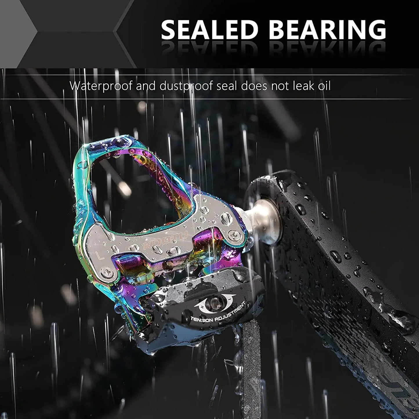 Road Bike Clipless Pedals With Sealed Bearings For Shimano