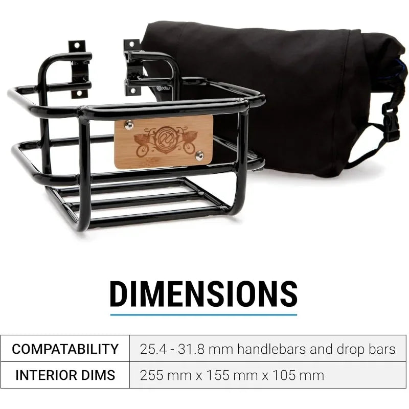 YTYIN Front Bicycle Basket For Handlebars Attachment