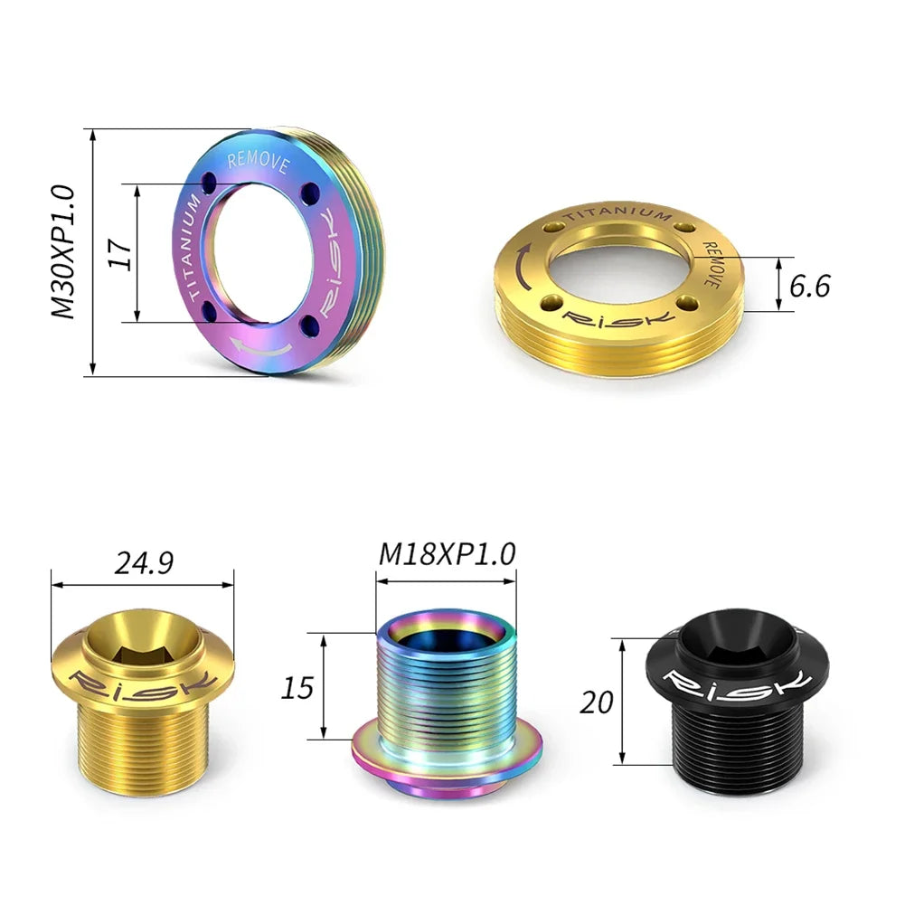 RISKH Bicycle Crank Arm Cap Screw For SRAM NX GXTitanium