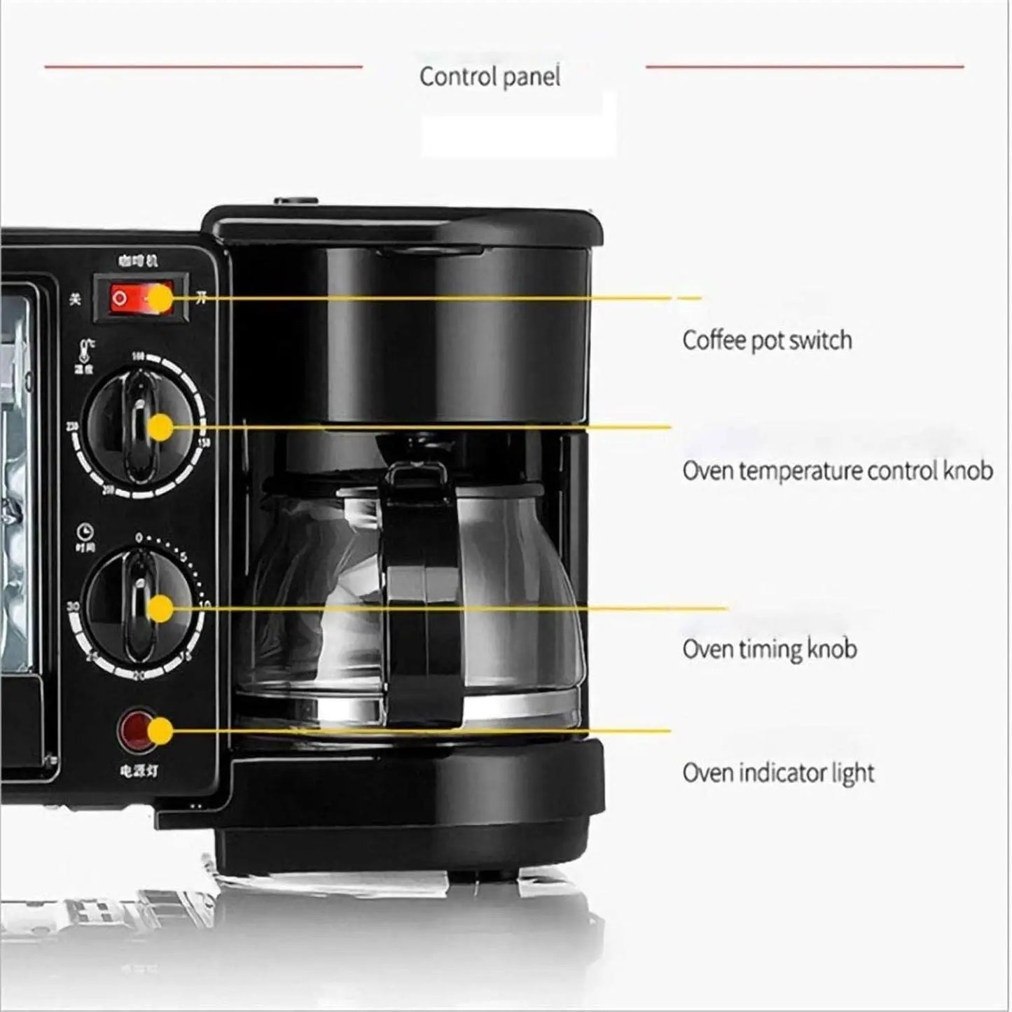 Iosn 3 In 1 Breakfast Maker Oven Toaster Egg Sandwich