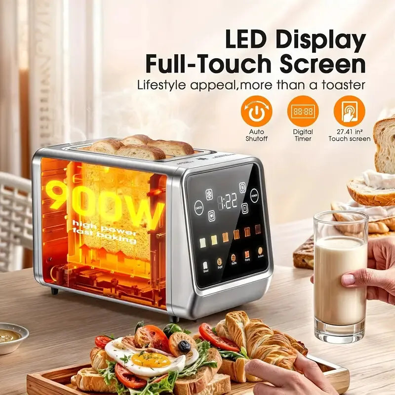 Beinilai Smart Touch Screen Toaster With Memory Function
