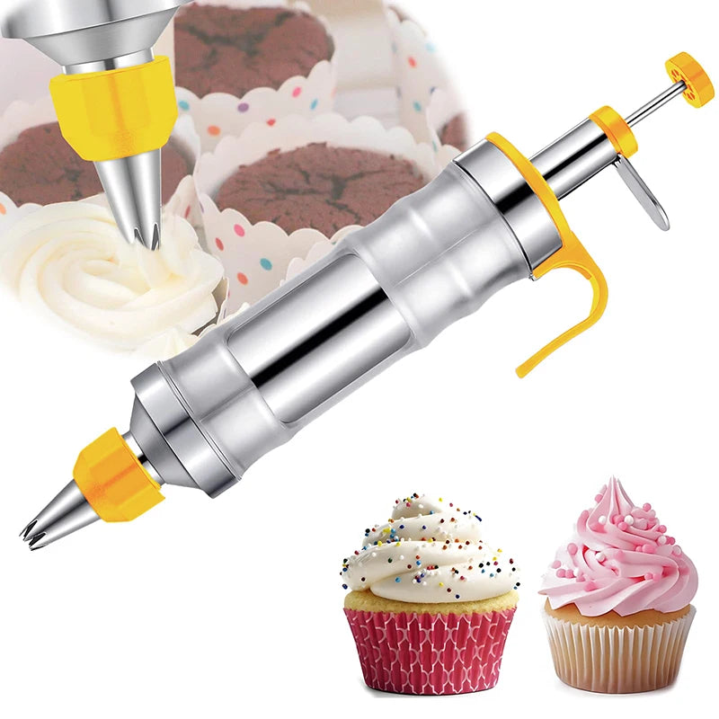Cake Tools Decorating Syringe Set Frosting Piping Gun