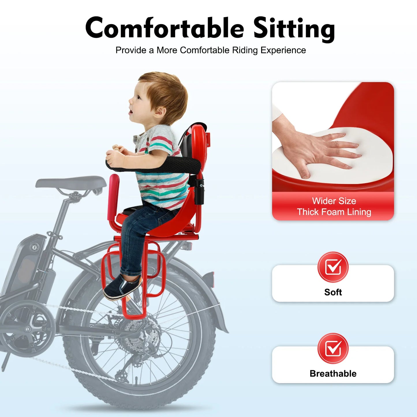 Hign-Concerned Rear Mounted Child Bicycle Seat Mountain Road