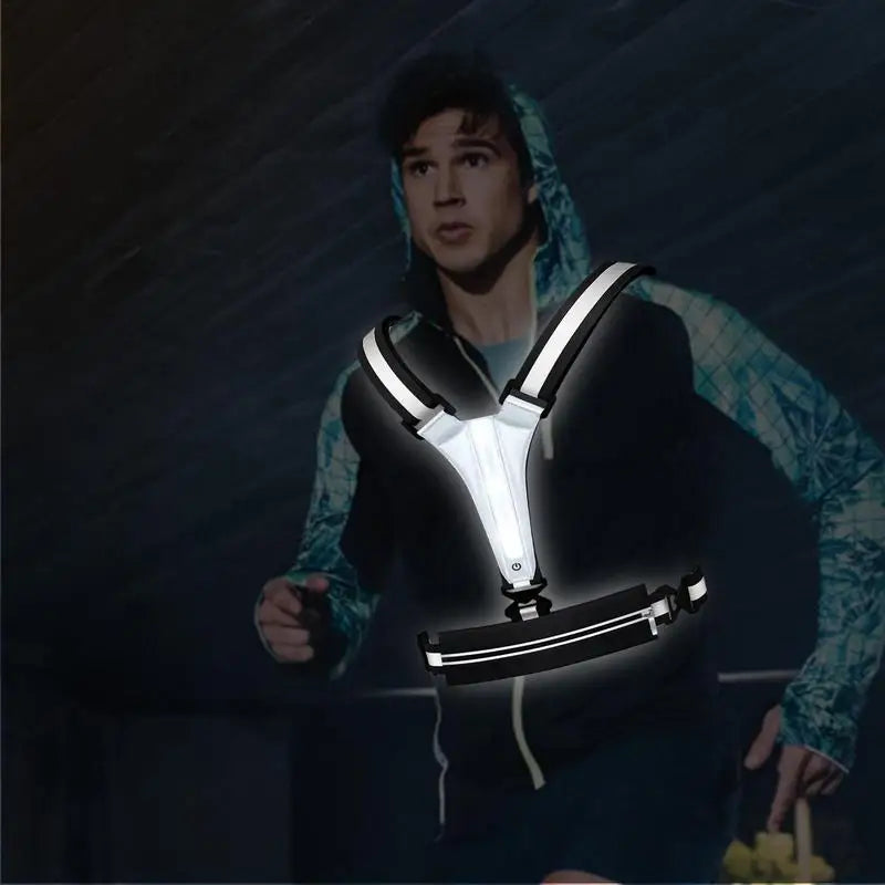 Guangdong Running Light Vest USB Reflective Gear For Runners