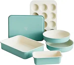 Ceramic Nonstick Bakeware Set PFAS Free Dishwasher Safe