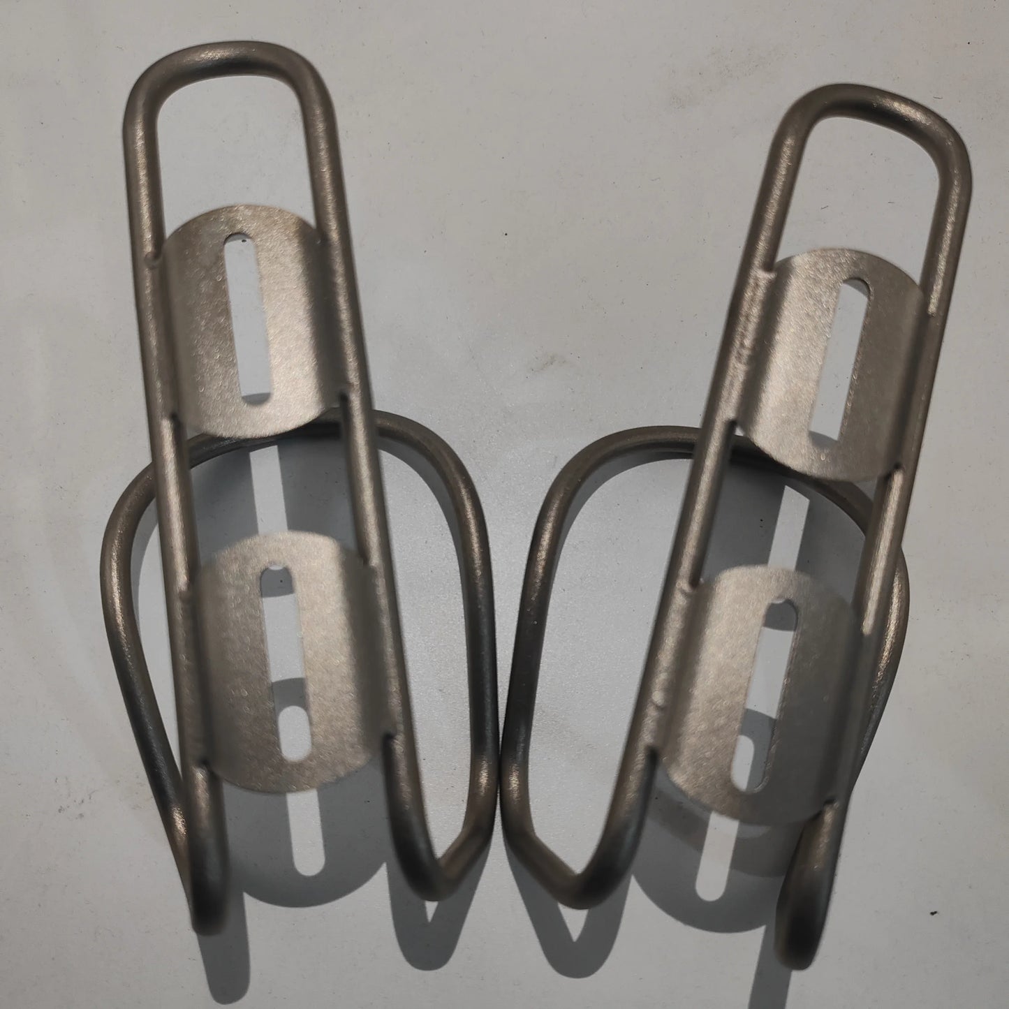 Sand Blasted Titanium Bottle Cage Ultralight With M5 Bolts
