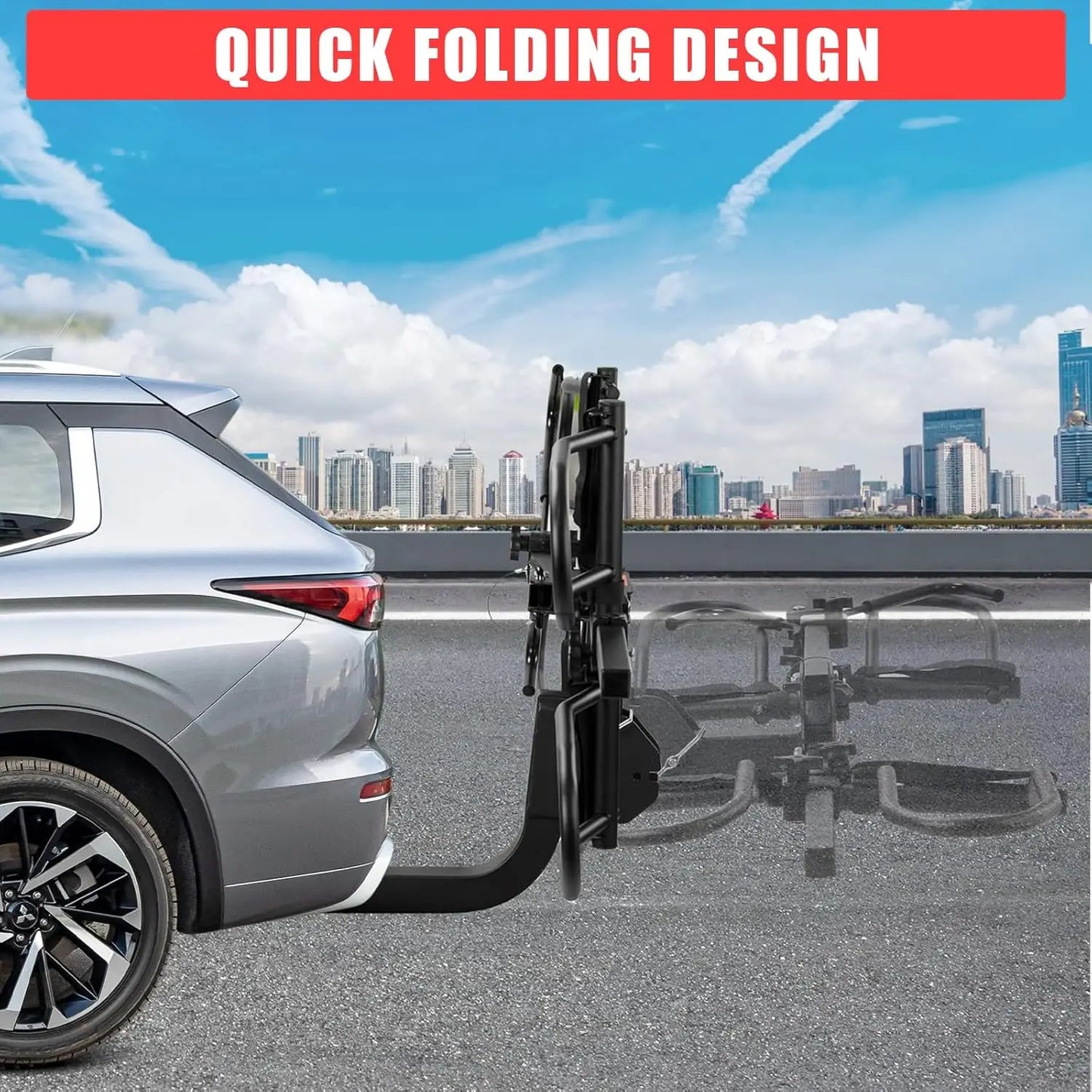 Hign Concerned Chemical Dual Bike Hitch Carrier SUV