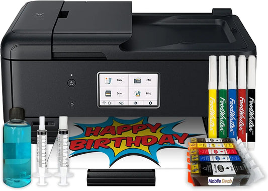 XMSJ Cake Topper Printer Bundle With Edible Markers Kit