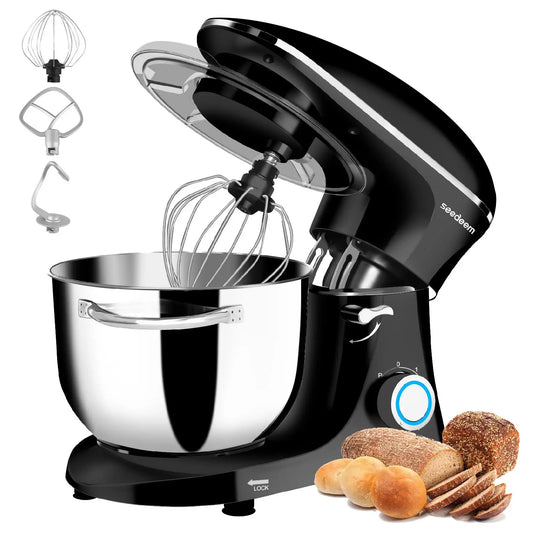 YUKOOL Electric Stand Mixer 660W 6 Speed Tilt Head