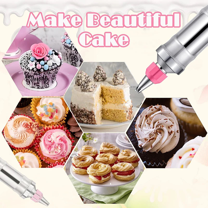 Cake Tools Decorating Syringe Set Frosting Piping Gun