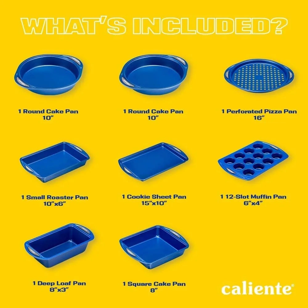 Hign Concerned 8 Piece Nonstick Bakeware Set Premium
