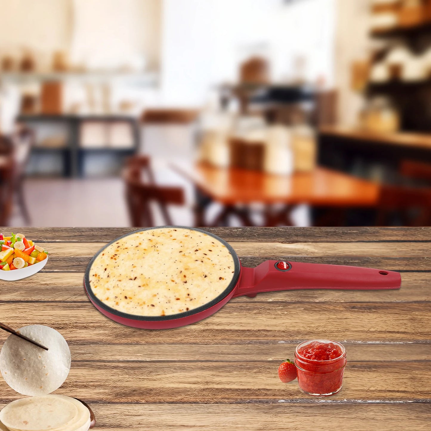 Hign Concerned Crepe Maker Portable Nonstick Frying Griddle