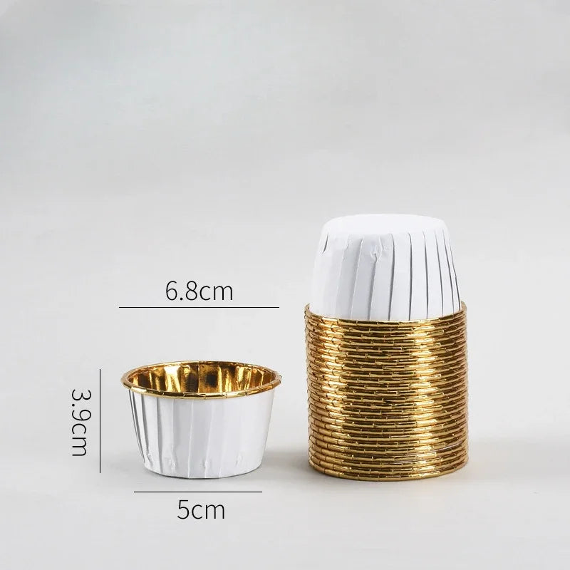 Dessert Tools Party Wrappers Cupcake Liners Set 50pcs