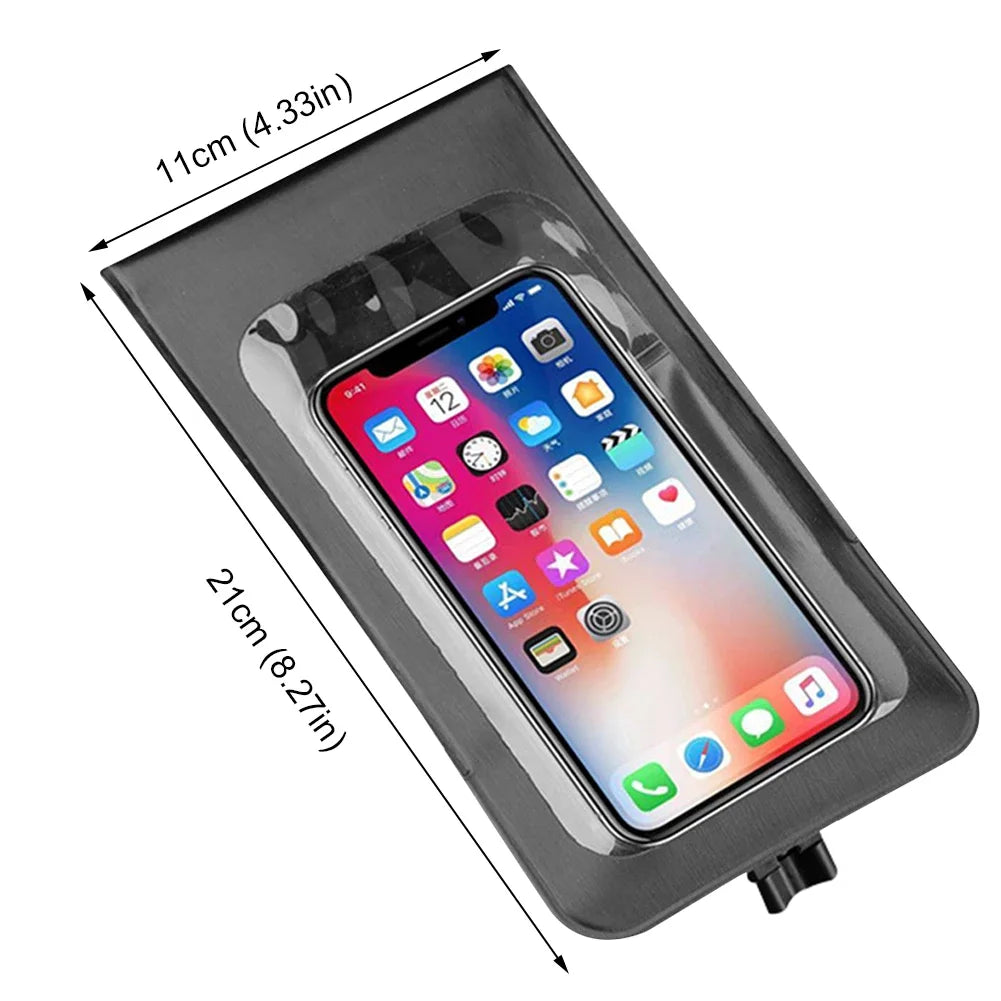 AZURAOKEY Waterproof Bicycle Handlebar Phone Holder Bag