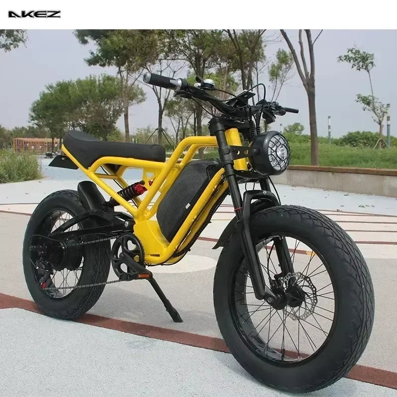 AKEZ 1500W Mountain Electric Bicycle With Removable Battery