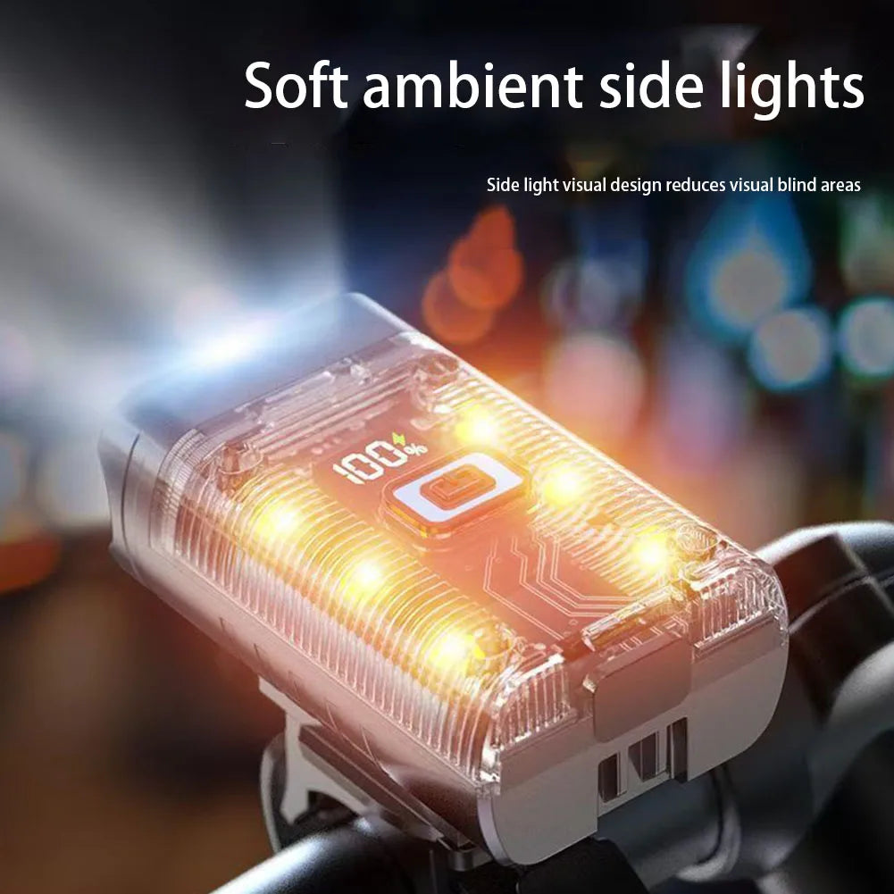 Hign-concerned LED Bicycle Front Light Rechargeable IPX4