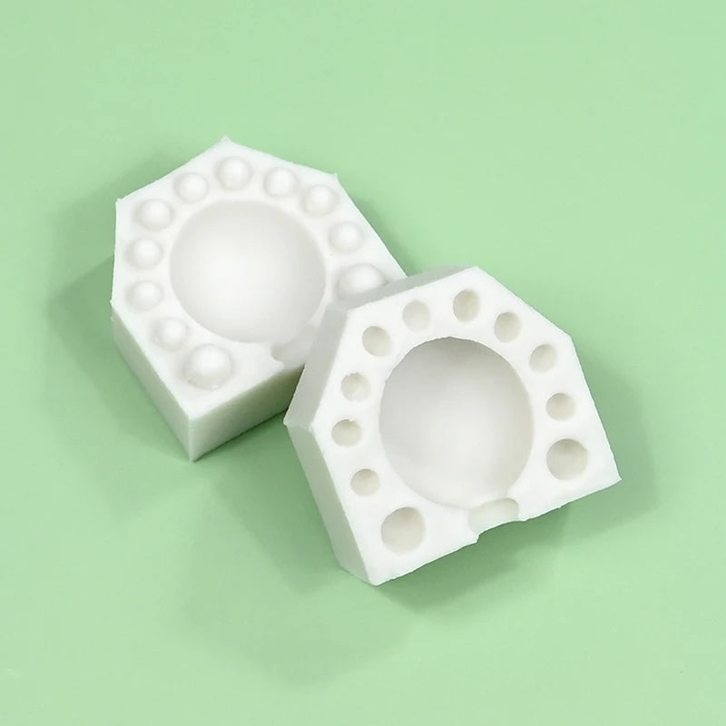 Cake Tools Mini 3D Oval Balloon Silicone Mold For Fondant