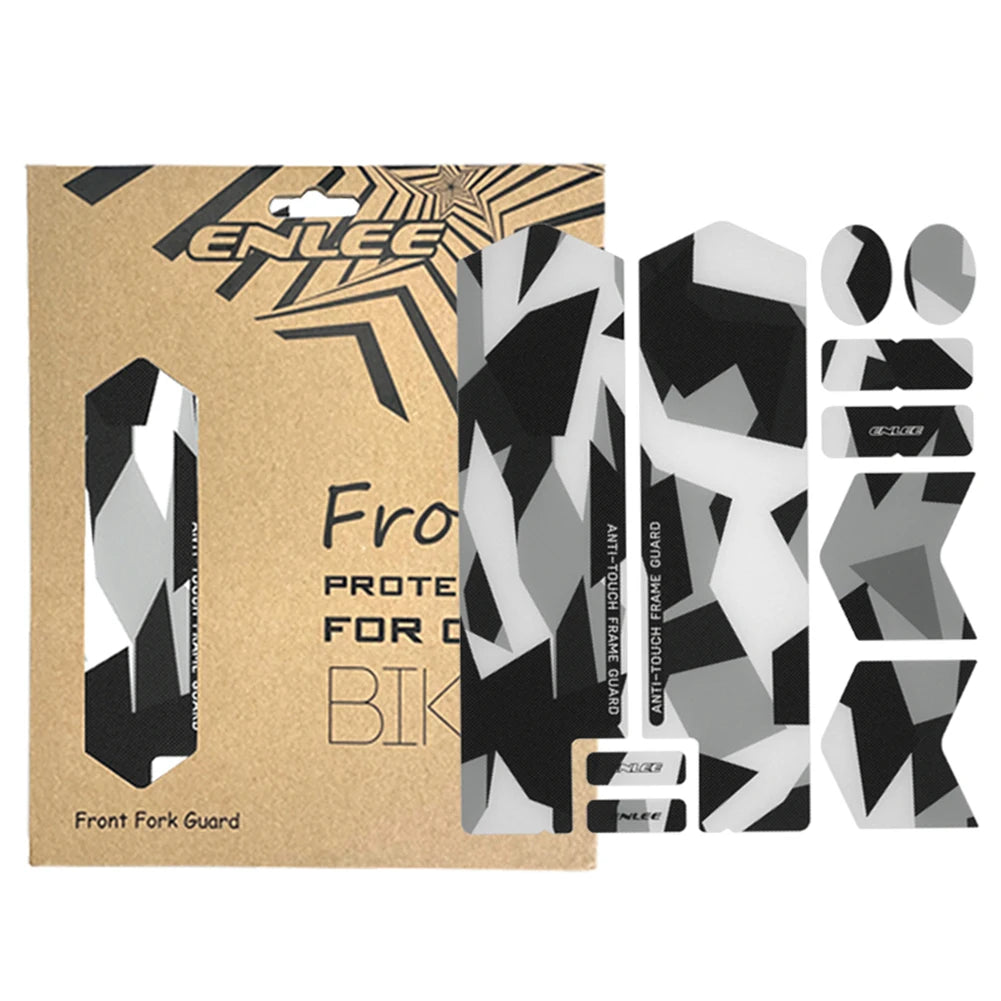 Enlee 3D Front Fork Bike Frame Protector Sticker Guard